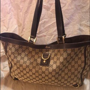 Gucci Abbey D Ring GG Tote Bag NICE BAG